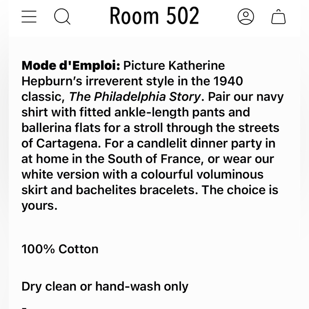 Room 502 Marie Couture Shirt - Picture 15 of 16